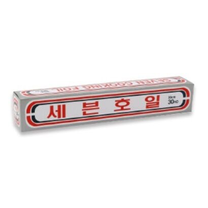 Алюминиевая фольга Home Edition MyungJin (с отрывным краем-зубцами) 30 см х 30 НО (13 м)