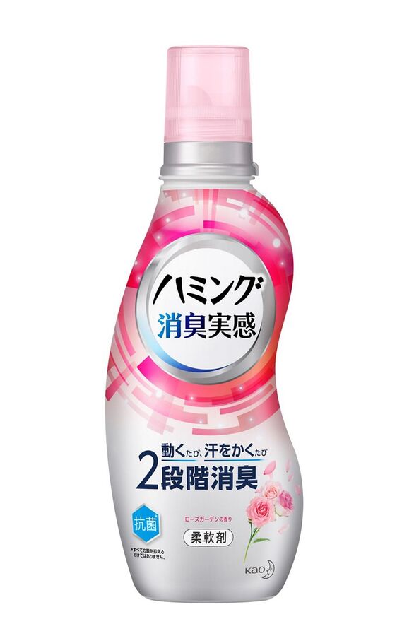 Кондиционер для белья KAO Humming (для сушки в помещении, аромат розового сада) 530 мл