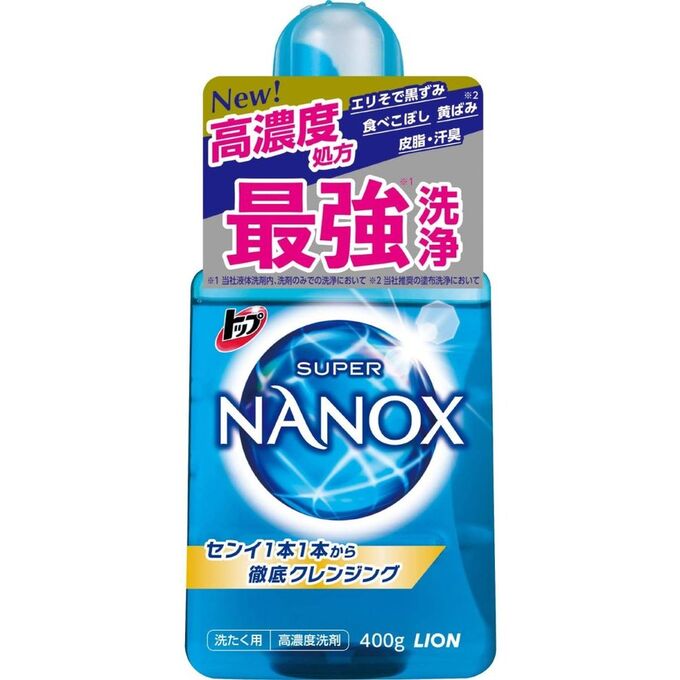 Гель для стирки LION TOP Super NANOX (концентрат) 400 гр