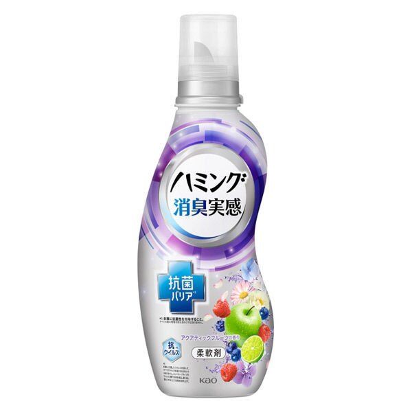 Кондиционер для белья KAO Humming (для сушки в помещении, аромат акватических фруктов) 530 мл