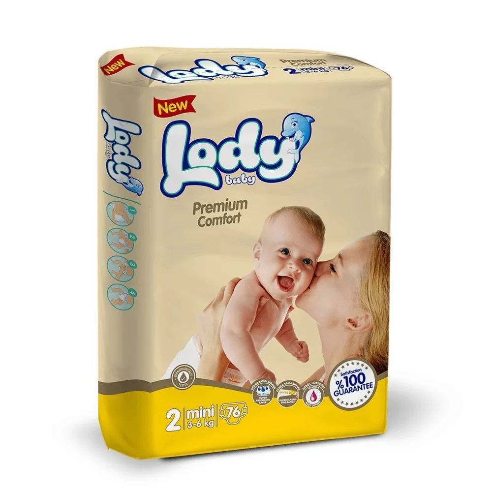 Подгузники для детей LODY BABY MINI (3-6 кг) 76 шт
