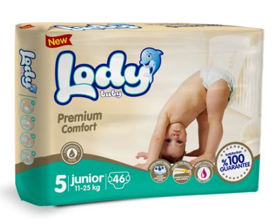 Подгузники для детей LODY BABY JUNIOR (11-25 кг) 46 шт