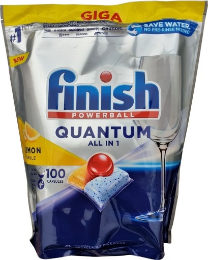 Таблетки для посудомоечных машин Finish Quantum Лимон 100 шт/4