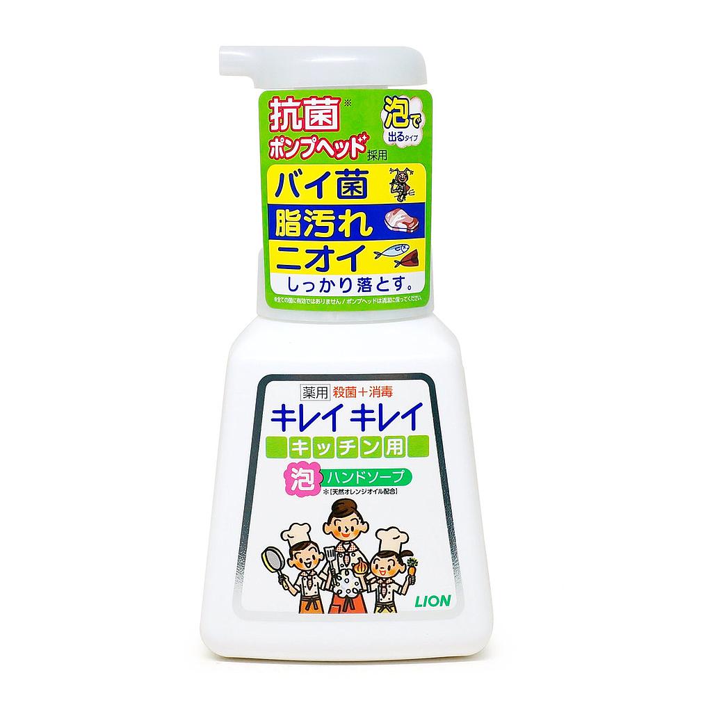 Кухонное мыло-пенка для рук LION KireiKirei с антибактериальным эффектом (помпа) 230 мл