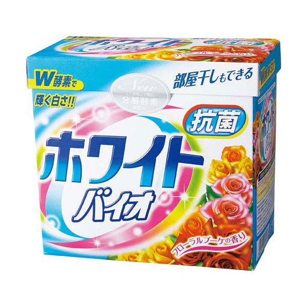 Стиральный порошок NIHON White Bio Plus Antibacterial (с кондиционером, цветочный аромат) 0,8 кг