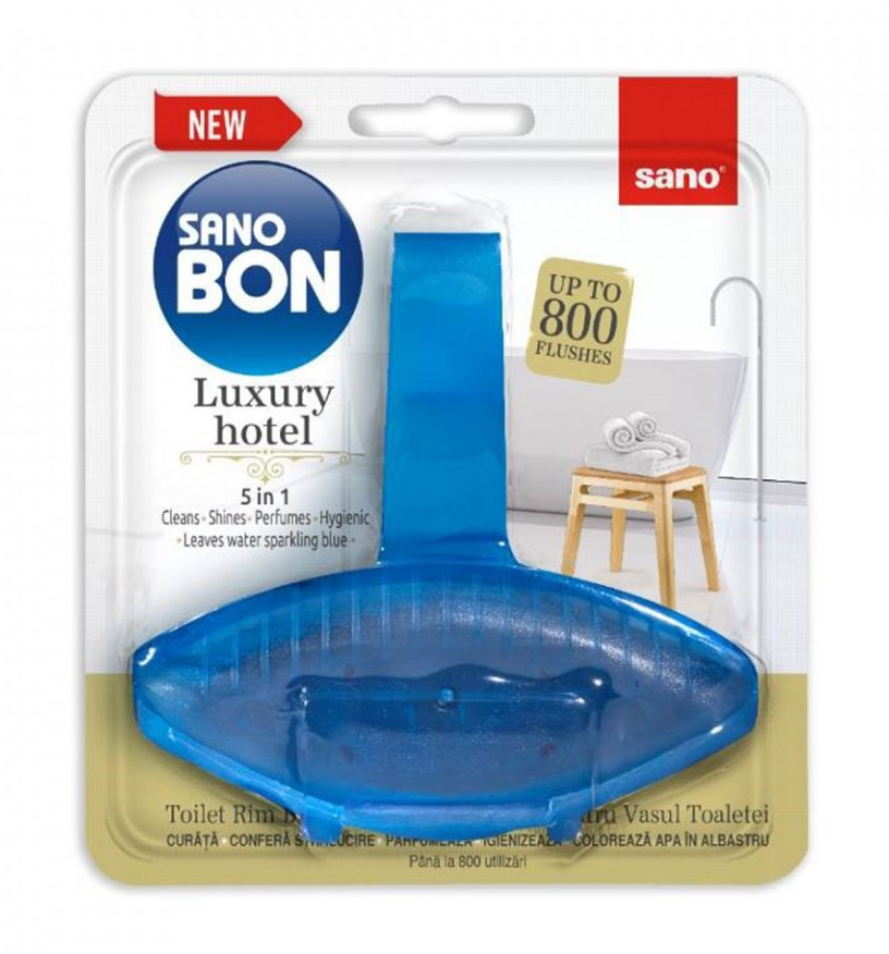 Гигиеническое средство SANOBON Hotel Luxury для мытья унитаза (подвесной блок), 55 гр
