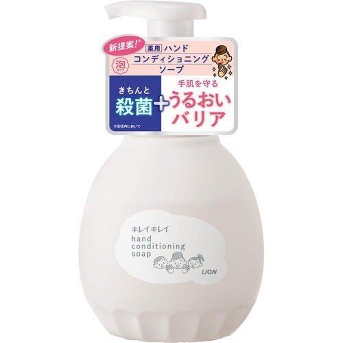 Мыло-пенка для рук LION KireiKirei (увлажняющий барьер + антибактериальное действие, аромат цветочного мыла) 450 мл