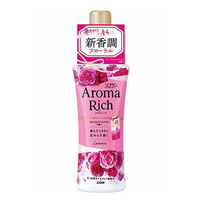 Кондиционер для белья LION Aroma Rich Catherine / Катрин с ароматом натуральных масел 520 мл