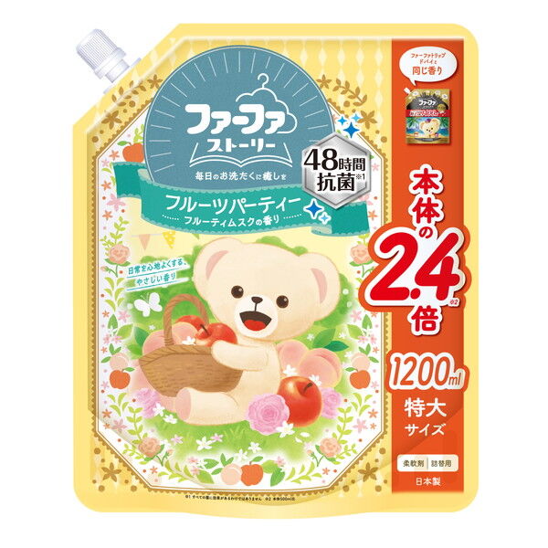 Кондиционер для белья NISSAN FAFA Фруктовая вечеринка (с ароматом прекрасных фруктов) 1,2 л