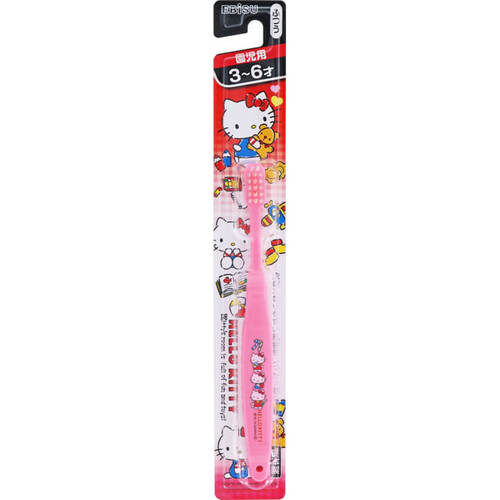 Детская зубная щетка EBISU (Котята) с компактной головкой для самостоятельной чистки зубов (от 3 до 6 лет)