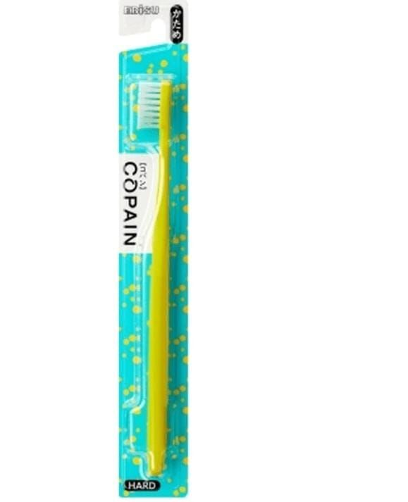 Компактная 4-рядная зубная щётка EBISU с плоским срезом щетинок и пластмассовой ручкой (Жёсткая)