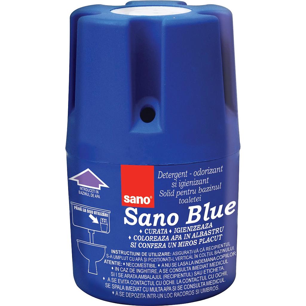 Гигиеническое средство SANO blue для мытья унитаза (для установки в сливной бачок), 150 гр