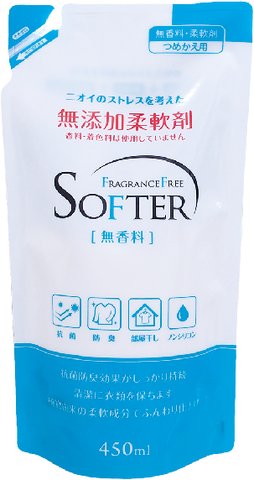 Кондиционеров для белья Kaneyo (без аромата), запасной блок 450 мл