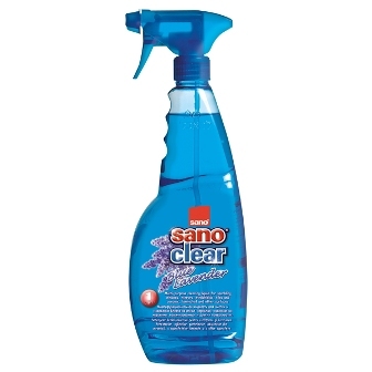 Универсальное средство для чистки стекол SANO Clear, 1 л