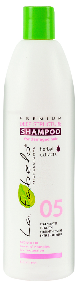 Шампунь глубоко структурирующий для поврежденных волос La Fabelo 500 мл