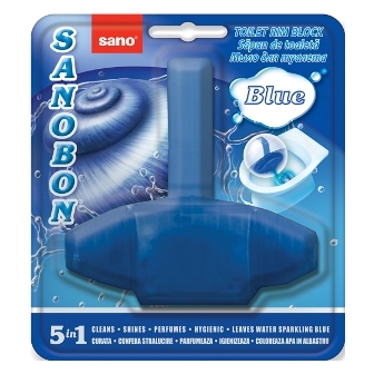 Гигиеническое средство SANOBON BLUE для мытья унитаза (подвесной блок), 55 гр.