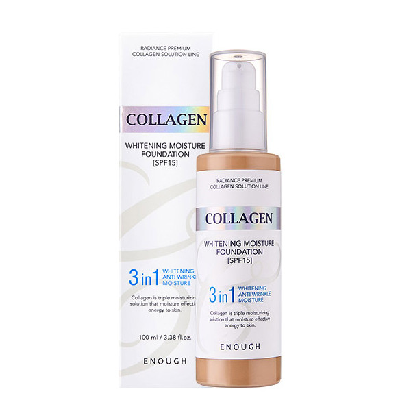 Сияющая тональная основа с коллагеном Enough Collagen Whitening -100 мл