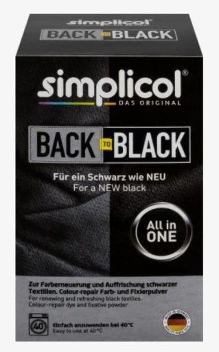 Текстильная краска для обновления цвета Simplicol Back to Black, 400 гр
