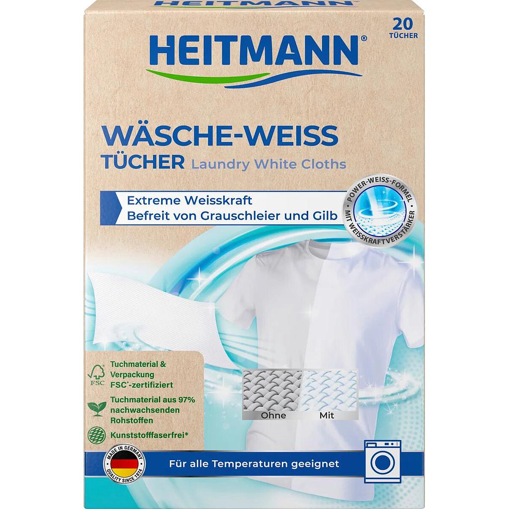 Салфетки для стирки белого белья Heitmann 20 шт/9