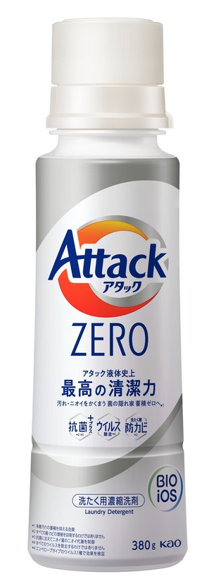 Жидкое средство для стирки KAO Attack ZERO (суперконцентрат, для любых типов стиральных машин) 380 гр