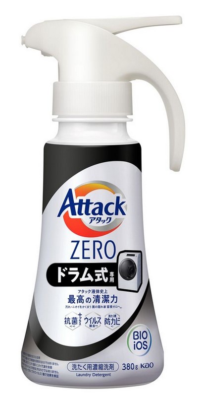 Жидкое средство для стирки KAO Attack ZERO (суперконцентрат, с защитой от повторного оседания грязи при стирке) 380 гр