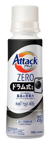 Жидкое средство для стирки KAO Attack ZERO (суперконцентрат, с защитой от повторного оседания грязи при стирке) 380 гр
