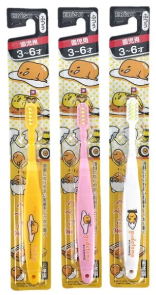 Детская зубная щетка EBISU Глазунья с компактной головкой для САМОСТОЯТЕЛЬНОЙ чистки зубов (от 3 до 6 лет)