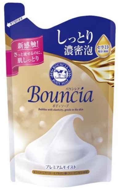 Сливочное жидкое мыло COW Bouncia для рук и тела с ароматом цветочного мыла, запасной блок, 340 мл