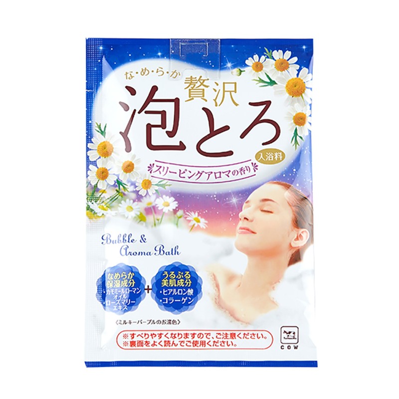 Ароматическая пенящаяся соль для ванны COW с коллагеном и гиалуроновой кислотой Травы 30 гр