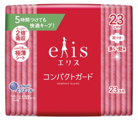 Тонкие гигиенические прокладки DAIO с увеличенной клеевой поверхностью (с крылышками (Нормал+) 23 см) 23 шт