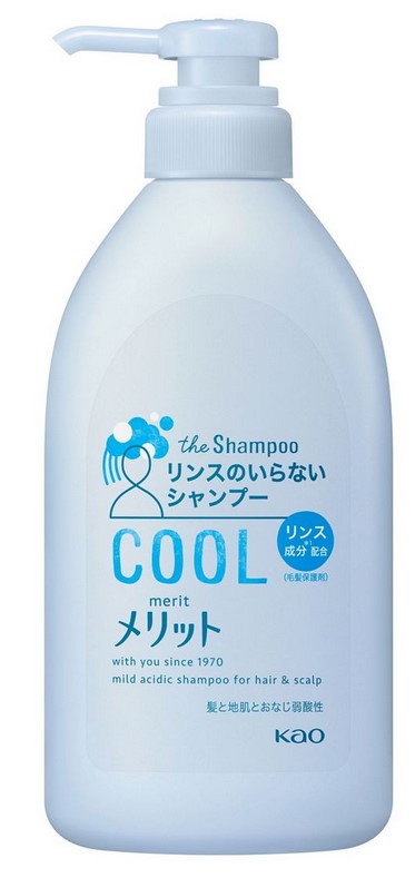Шампунь-кондиционер KAO для кожи головы, склонной к перхоти и зуду, препятствующий оседанию пыли с охлаждающим эффектом (Увлажняющий 2 в 1) 480 мл