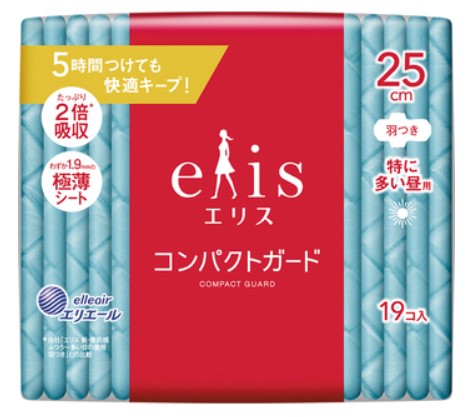 Тонкие гигиенические прокладки DAIO с увеличенной клеевой поверхностью (c крылышками (Нормал++) 25 см) 19 шт