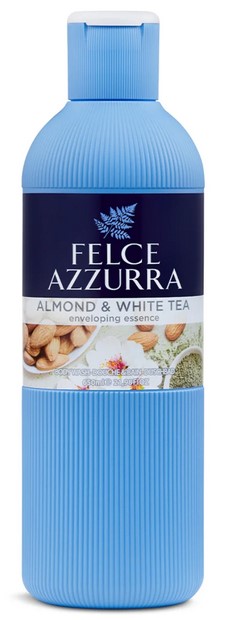 Парфюмированный гель для ванны и душа с маркировкой Felce Azzurra Миндаль и белый чай 650 мл