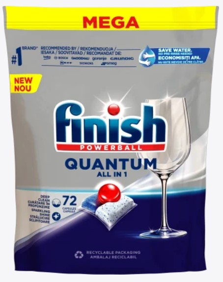 Таблетки для посудомоечных машин Finish Quantum 72 шт