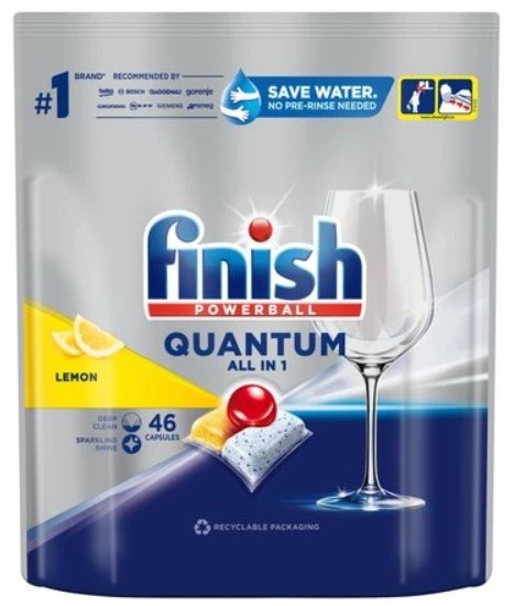 Таблетки для посудомоечных машин Finish Quantum Лимон 46 шт