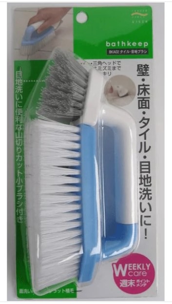 Щетка для ванной AISEN 2в1 с ручкой и сменной насадкой, жесткая, 1 шт