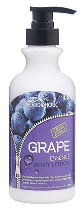 Увлажняющий и успокаивающий лосьон FOODAHOLIC для тела, для питания и смягчения, для всех типов кожи Виноград  500 мл
