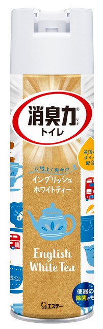 Освежитель воздуха для туалета ST SHOSHU RIKI (аэрозоль для туалета с антибактериальным эффектом Английский белый чай) 365 мл