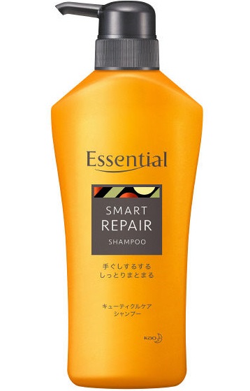 Шампунь KAO Essential для сухих и повреждённых волос разглаживающий кутикулу Увлажнение 480 мл