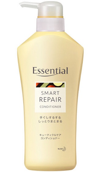 Кондиционер KAO Essential для сухих и повреждённых волос разглаживающий кутикулу Увлажнение 480 мл