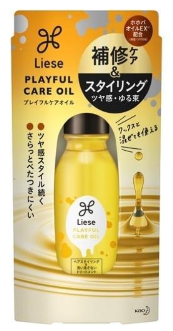Восстанавливающее масло KAO Liese для придания эластичности и блеска волосам Ухоженные волосы 80 мл