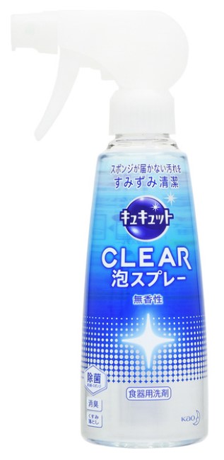 Средство для мытья посуды KAO CuCute (без аромата / пена-спрей для мытья без губки) 300 мл