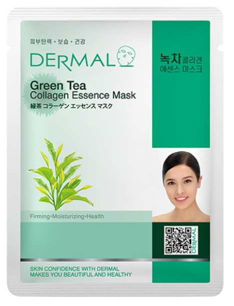 Косметическая маска 055 DERMAL с коллагеном и экстрактом чайного дерева Целебное чайное дерево 23 гр