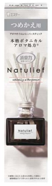 Освежитель воздуха для комнаты ST SHOSHU RIKI Белая лилия и бергамот (сменный флакон + картонные стики) 80 мл