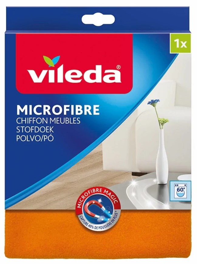 Салфетка из микрофибры Vileda (микрофибра) апельсин 1 шт/12