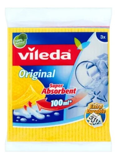 Губчатая салфетка Vileda в упаковке 3 шт/18