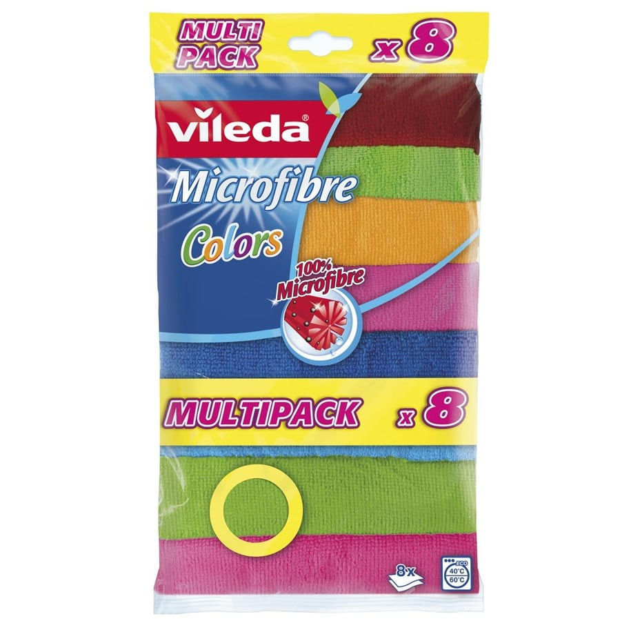 Салфетка из микрофибры Vileda (микрофибра) в упаковке 8 шт/10