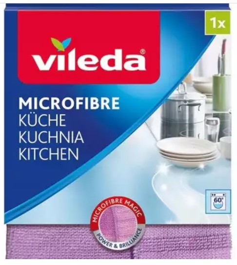 Кухонная салфетка из микрофибра Vileda 2 В 1 / 1 шт/12