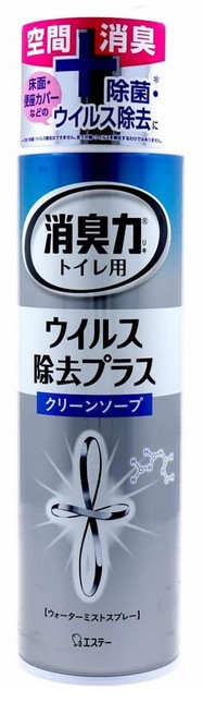 Освежитель воздуха ST SHOSHU RIKI для туалета (аэрозоль для туалета с антибактериальным и противовирусным эффектом Цветочное мыло) 280 мл