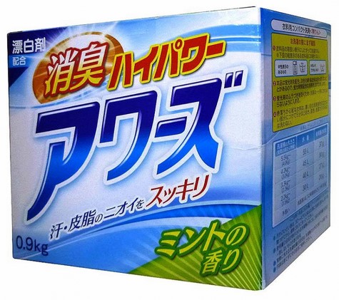 Стиральный порошок Rocket Soap Awa's (с отбеливающими компонентами / аромат мяты) 0,9 кг